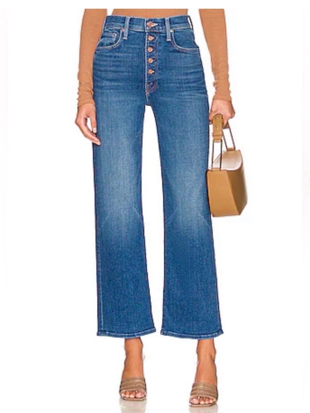 MOTHER Jeans Pixie Rambler Ankle In Briefly Gorgeous Size 26
